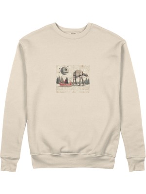 The Lucid Lab Star Wars Merry Sithmas Vintage Sweatshirt - Bej
