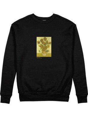 The Lucid Lab Sunflowers Sweatshirt - Siyah