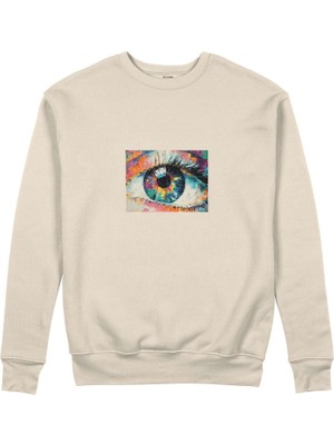 The Lucid Lab Eye Sweatshirt - Bej