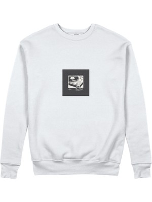 The Lucid Lab Vinyl Dreams Sweatshirt - Beyaz
