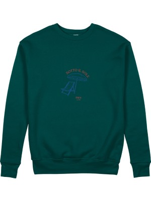 The Lucid Lab Sotto Il Sole Sweatshirt - Koyu Yeşil