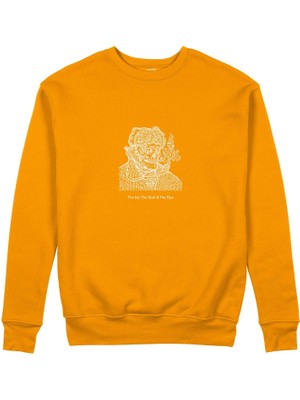 The Lucid Lab The Ear, The Skull & The Pipe Sweatshirt - Turuncu