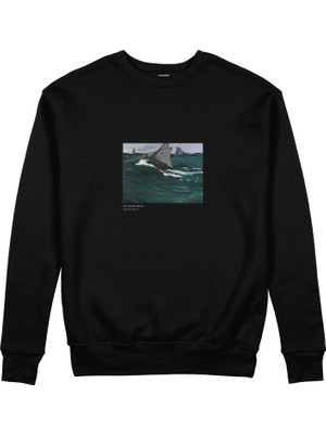 The Lucid Lab The Green Wave Sweatshirt - Siyah