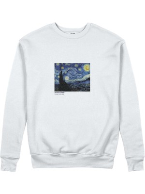 The Lucid Lab The Starry Night Sweatshirt - Beyaz