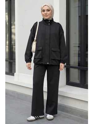 inStyle Hakim Yaka Cepli Siyah Takım