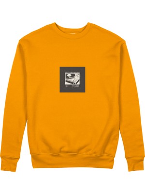 The Lucid Lab Vinyl Dreams Sweatshirt - Turuncu