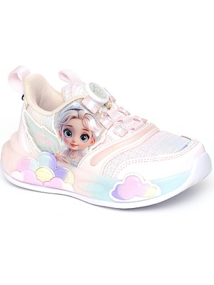 Pepino 2230 Kız Çocuk Pudra Işıklı Spor Ayakkabı