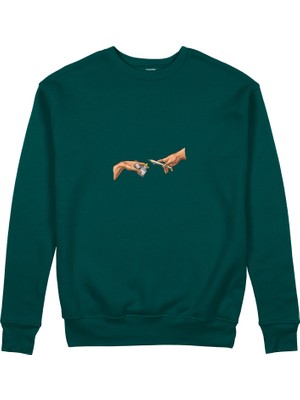 The Lucid Lab The Creation Of Chill Sweatshirt - Koyu Yeşil