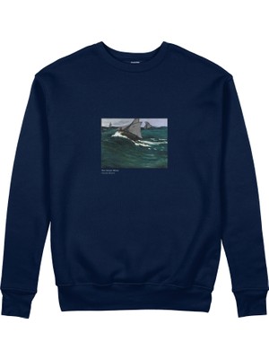 The Lucid Lab The Green Wave Sweatshirt - Lacivert