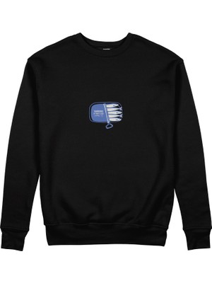 The Lucid Lab Sardines Sweatshirt - Siyah