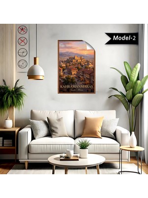 Akıllı Kağıt Türkiye Iller Tablo - Poster Kahramanmaraş (Model-2)