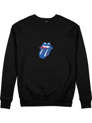 The Lucid Lab The Rolling Stones Blue Sweatshirt - Siyah