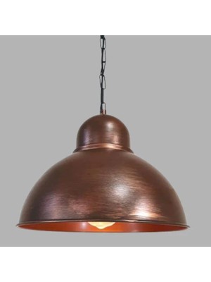 Ronisu Aydınlatma Lorenza Eskitme Görünümlü Metal Avize – Endüstriyel Dekor Tekli Sarkıt Avize Ra-Avz- 7893-84-17