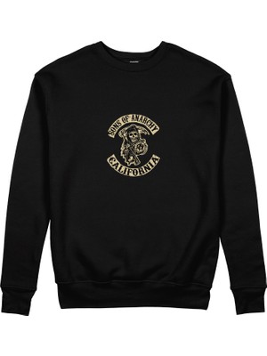 The Lucid Lab Sons Of Anarchy Sweatshirt - Siyah