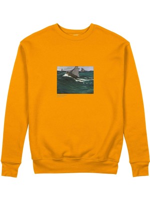 The Lucid Lab The Green Wave Sweatshirt - Turuncu