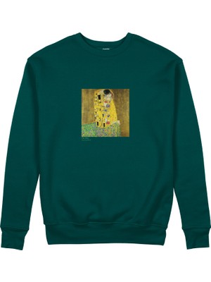 The Lucid Lab The Kiss Sweatshirt - Koyu Yeşil