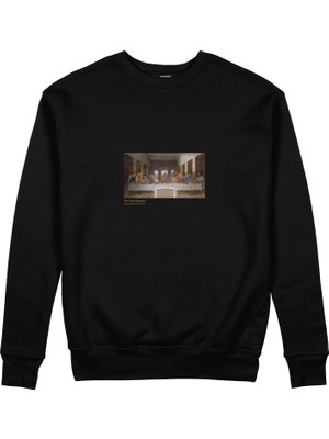 The Lucid Lab Son Akşam Yemeği Sweatshirt - Siyah