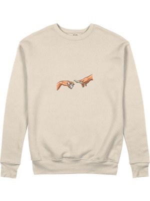 The Lucid Lab The Creation Of Chill Sweatshirt - Bej