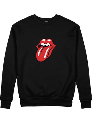 The Lucid Lab The Rolling Stones Sweatshirt - Siyah