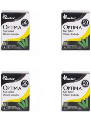 Allians Kan Şekeri Ölçüm Çubuğu, 4 Kutu (200 Adet) Sağlıklı Takip Seti