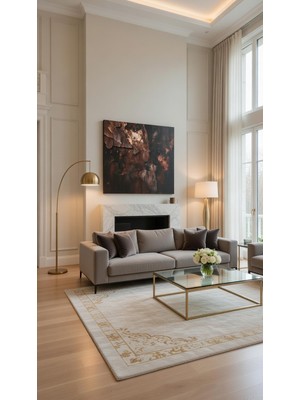 Safir Design Premium Dark Abstract Kanvas Tablo Ofis ve Salon Için Loft Stil