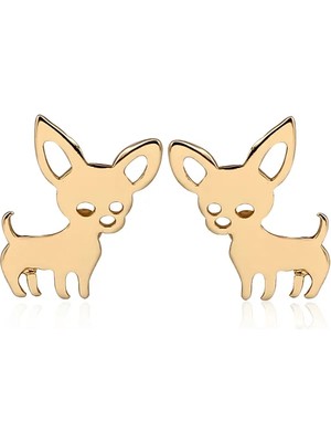 🌙 Midnight Shine – Tiny Pup Earrings 🐾