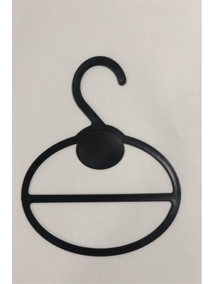 Modern Raf Şal Askısı Siyah 25'li Paket