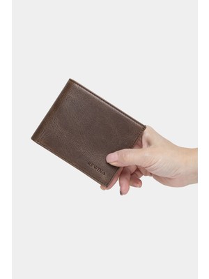 Massarelli Rewina x Hakiki Deri Erkek Cüzdan Kartlık ve Para Bölmeli Sütlü Kahve MCZ9113