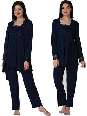 Çamaşır Kenti Effortt 2401  Sabahlıklı Lohusa Pijama Takımı