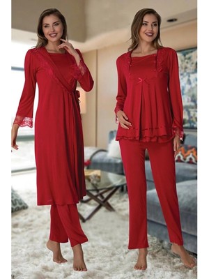 Çamaşır Kenti Effortt 2018  Sabahlıklı Lohusa Pijama Takımı