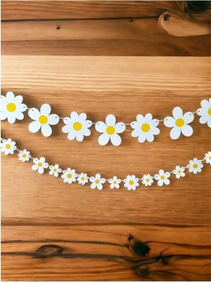 Parti Station 1 Adet Papatya Banner Papatya Arı Konsept Dekoratif Banner Flama Daisy Banner