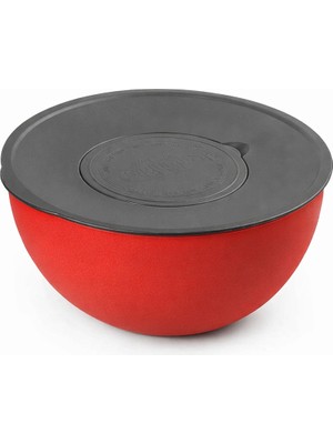 Ays Çok Fonksiyonlu Kırmızı Mutfak Kabı, Rende Kabı, Karıştırma Kabı, Saklama Kabı