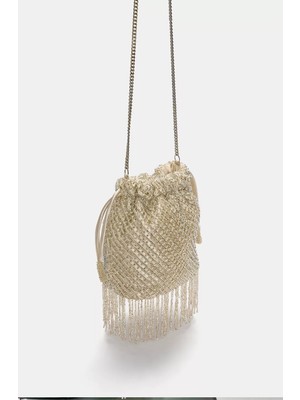 Allbucks Pull&bear Zincirli Boncuk Detaylı Bonbon Çanta ABPNB3776