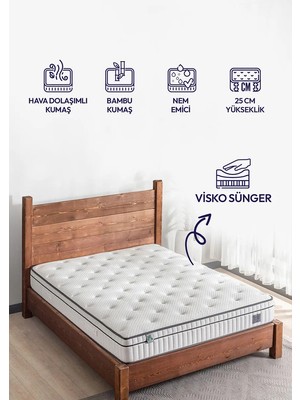 Sleeppeople 3D Bamboo Olivia Visco Yatak 80x200