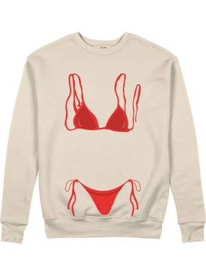 The Lucid Lab Red Bikini Sweatshirt - Bej