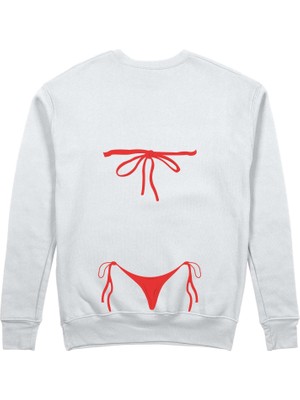The Lucid Lab Red Bikini Sweatshirt - Beyaz