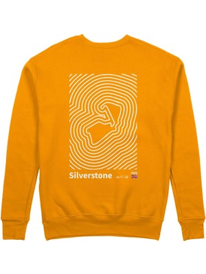 The Lucid Lab Silverstone Circuit Artwork Sweatshirt - Turuncu