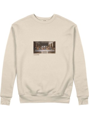The Lucid Lab Son Akşam Yemeği Sweatshirt - Bej