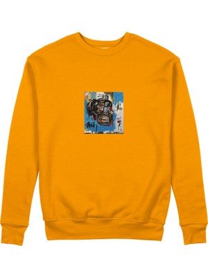 The Lucid Lab Untitled (1982) – Basquiat Sweatshirt - Turuncu