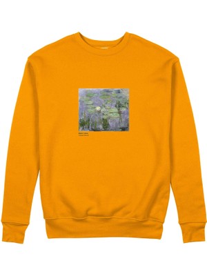 The Lucid Lab Water Lilies Sweatshirt - Turuncu