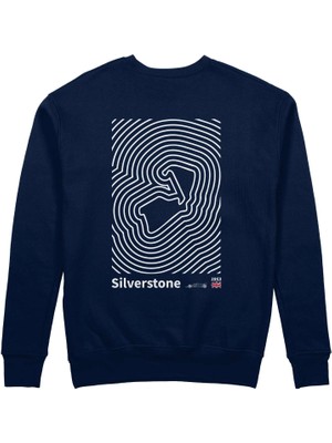 The Lucid Lab Silverstone Circuit Artwork Sweatshirt - Lacivert