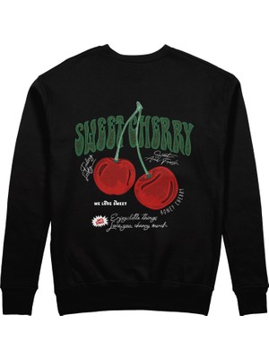 The Lucid Lab Sweet Cherry Sweatshirt - Siyah