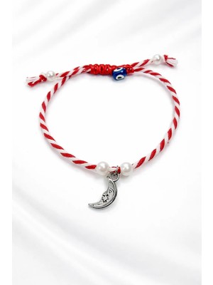 Crystal Atelier Standart Marteniçka Ip Bileklik - Ay Bileklik Klasik