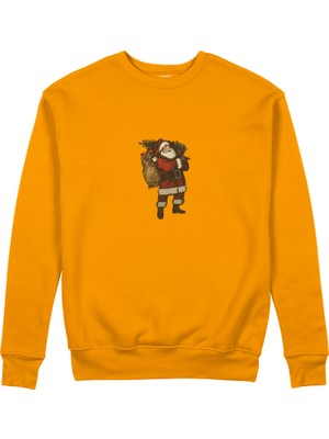 The Lucid Lab Vintage Santa Sweatshirt - Turuncu