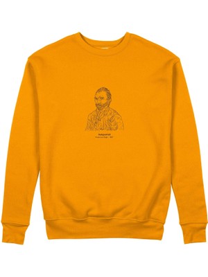 The Lucid Lab Vincent Van Gogh Autoportrait 1887 Sweatshirt - Turuncu