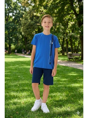 U.s. Polo Assn Erkek Çocuk Süprem Şortlu Takım Mavi