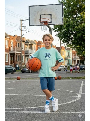 U.s. Polo Assn Erkek Çocuk Süprem Şortlu Takım Yeşil