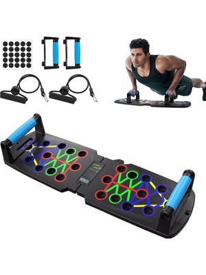 Lethe Boards Push-Up Lastikli Ekranlı Sensör Sayaçlı Şınav Tahtası – Fitness Spor Aleti