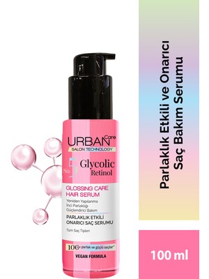 Urban Care Glycolic Retinol Parlaklık Etkili Onarıcı Saç Bakım serumu-100ML-Gloss