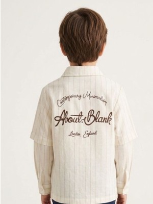 Ugly Duck 9-14 Yaş Arası Gömlek Pantolon Ikili Takım - Bej-Vizon